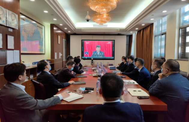 招商南油组织收看党的二十大开幕盛况